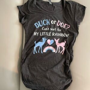 Maternity gender reveal shirt